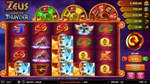 Zeus God of Thunder Slot Layout